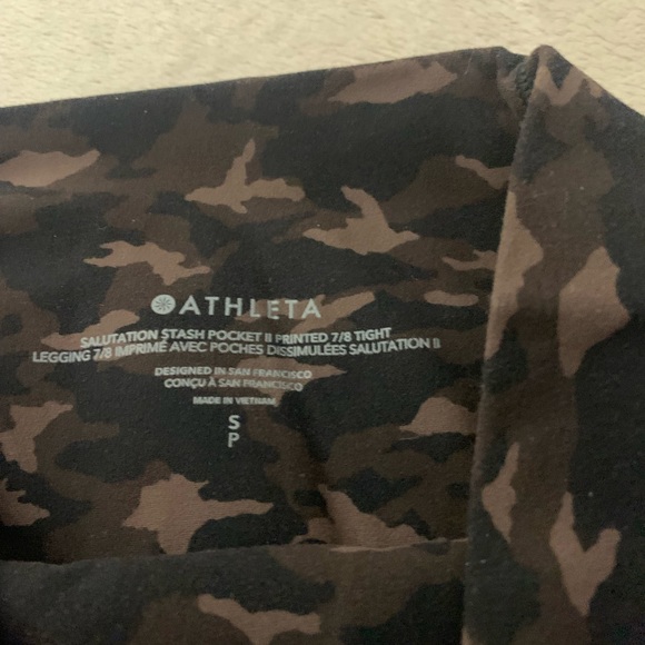 ATHLETA CAMOUFLAGE ULTRA HIGH RISE ELATION BUTTERY SOFT TIGHT SIZE SMALL - Picture 8 of 8